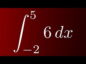 Definite Integral of a Constant