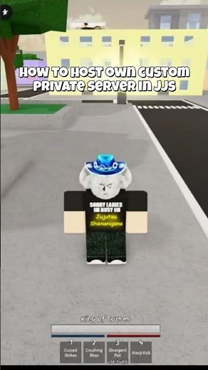 How to host own custom private server in jjs #roblox #jjkgame #jjs #jujutsukaisen #gaming
