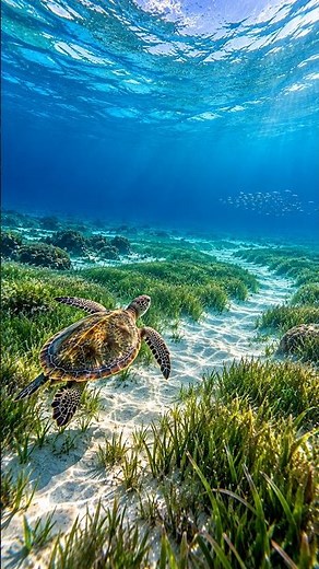 Sea Turtle 🌊 A Peaceful Journey Beneath the Waves