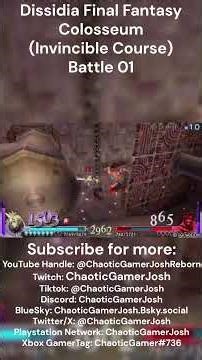 Dissidia Final Fantasy Battle Replays - Colosseum (Invincible Course) Battle 01