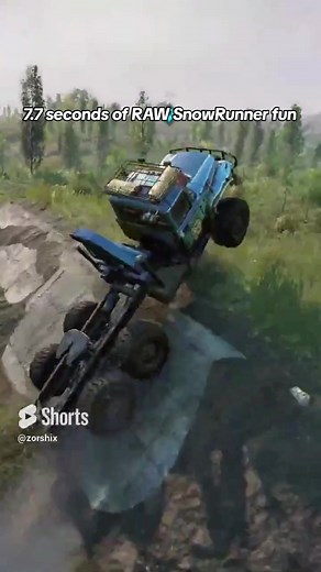 Jumping the Step Pike in Glades on SnowRunner #snowrunner #gaming #walkthrough #guide #beginners #new