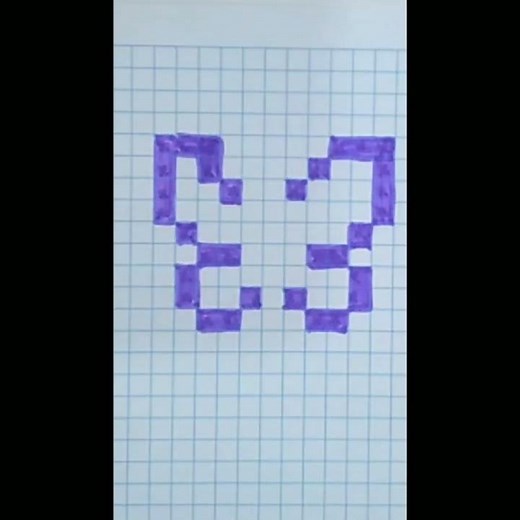 Pixel art butterfly