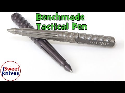 [88] Benchmade 1100 Aluminum Series Tactical Pen Defense Spike Tool Overview - Made in USA (2020)