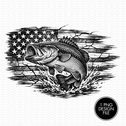 Bass American Flag Engraving PNG File, Laser Engraving Files, Laser Burning, Laser Ready, Laser Cut File, Laser Burn PNG, Lightburn - Etsy