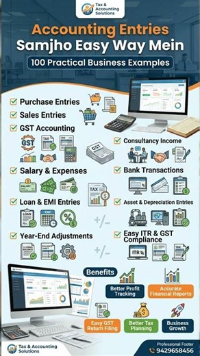 Accounting Entries Easy Way Mein! 💼 100 Practical Examples