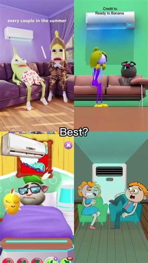 Do you use An air conditioner？🥶(Animation Memes)