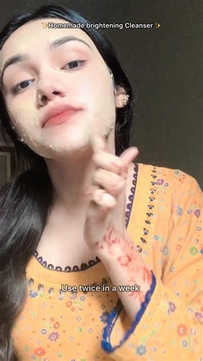 ✨Homemade brightening cleanser ✨#youtubeshorts #skincare #shorts