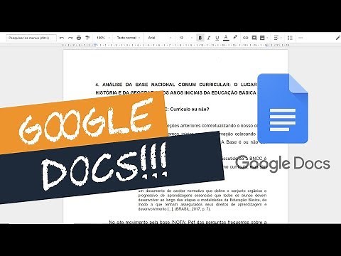 COMO USAR O GOOGLE DOCUMENTOS