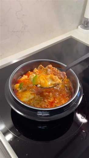 Really delicious soft tofu stew