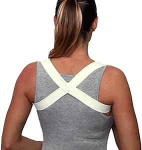Posture Corrector Wear 15 Minutes A Day Follow 4 Easy Stretches For Improved Lasting Results (Beige Large)