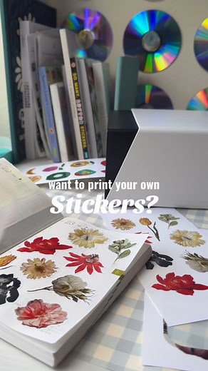rose soma • junk journaling on Instagram: "Printing your own sticker sheets at home made easy! I’m so obsessed with this thing. Linked in my bio (on my Linktree) or comment “Liene” and I’ll DM it to you! 🫶 . . . . . #stickerprinter #diystickers #printers #junkjournaling #stationery #crafting #craftsupplies #scrapbooksupplies #diy #crafts #stickers #stickermaker"