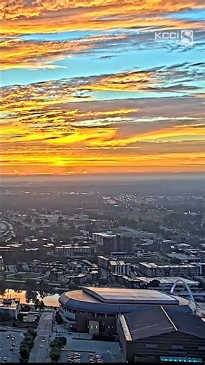 Sunrise over Des Moines on Sept. 24