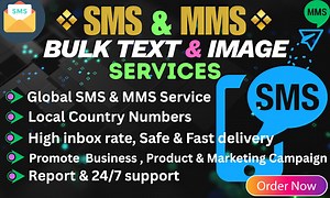 Sajib_mondolsmm: I will send bulk SMS and mms campaign worldwide using local numbers for $55 on fiverr.com