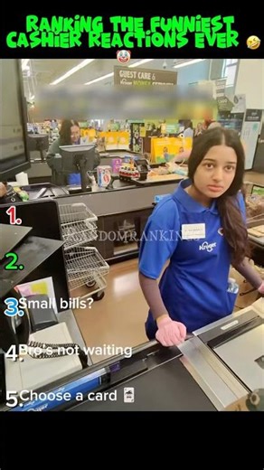 Ranking the Funniest Cashier Reactions Ever 🤣 | Grocery Store Moments Compilation #TikTokViral
