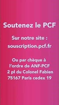Soutenez le Parti communiste Français