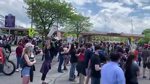8.3K views · 125 reactions | A large peaceful protest right now in front of the Public Safety Building in downtown Rochester. | News 8 WROC Rochester | Facebook