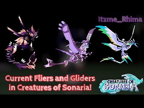 🕊️ Current Fliers and Gliders 🕊️ || 🍃Creatures of Sonaria (Roblox)