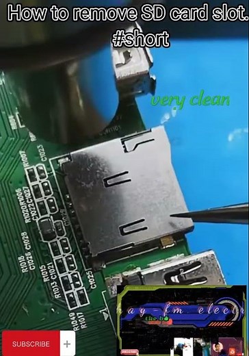 How to remove SD card slot tutorial 100% clean#short