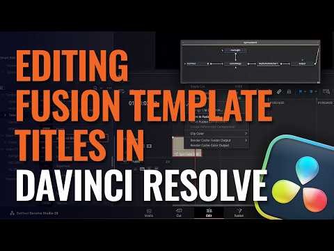 Editing Fusion Templates Titles in DaVinci Resolve