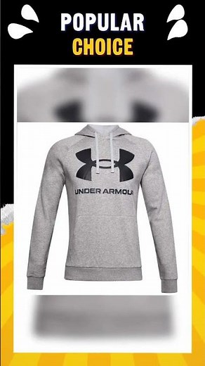 Under Armour Men's Rival Fleece Big Logo Hoodie Sweatshirt with Detachable Hood - Gray