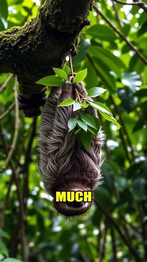 Sloths are slow because of their diet