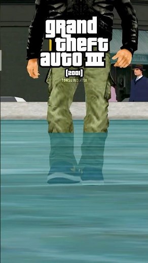 EVOLUTION of WALKING in SHALLOW WATER LOGIC in GTA GAMES!👣💦‪@RockstarGames‬ #gta #gaming