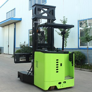 [Hot Item] Electric Reach Truck Side Loader 4 Way Forklift for Long Cargo Material Handling