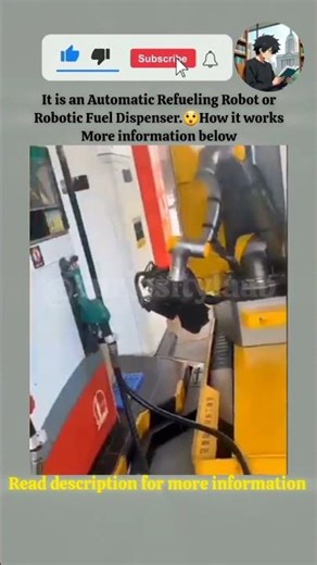 It is an Automatic Refueling Robot or Robotic Fuel Dispenser. #shorts #robot #automatic
