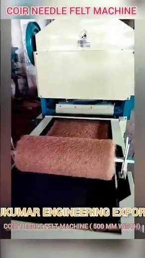 COIR NEEDLE FELT MACHINE ( 500 to 600 MM WIDTH) Contact 94875 17001