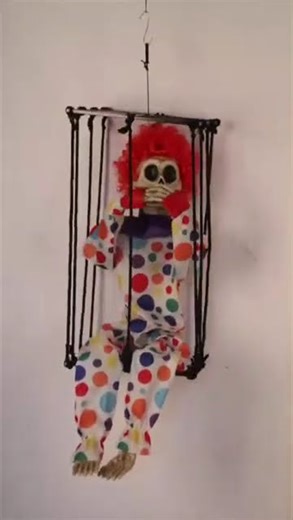 Gemmy 2025 - Cagey Skeleton Clown Playing Harmonica (Factory Demo & Sample) (Prototype Version?)