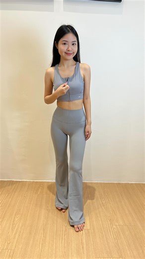 Sportantz on Instagram: "✨ Effortless Active Set You’ll Love ✨ Meet our easy-on, easy-off zip-front sports bra — designed to take the stress out of sweaty workouts. Just unzip and go. No struggle, no pulling. With strong support and bounce control, it keeps you secure through every move. Paired with our store best-selling flare pants: • Visually lengthens the legs • Tummy-control fit • Moves freely, feels effortless Train hard, move free, feel confident. 💪🖤 #activewear #sportsbra #flarepants #