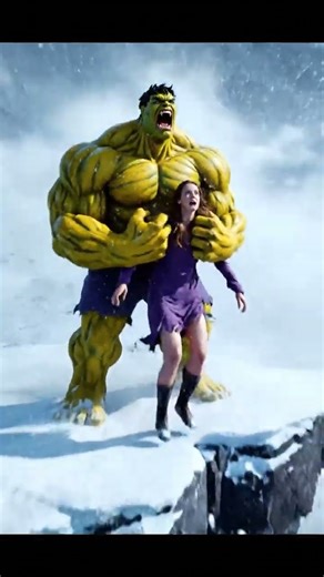 🔥 “Yellow Hulk Captures the Girl – Hulk, Save Me!” 🔥