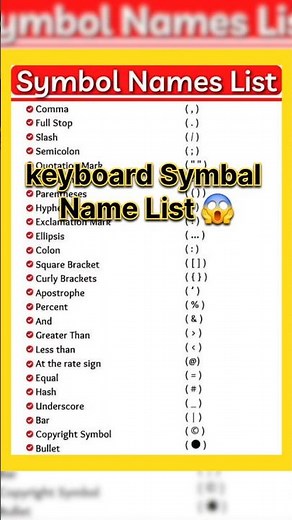 The Hidden Meaning Of Computer Keyboard Symbals #shorts #viral #trending #computer #excel #keyboard
