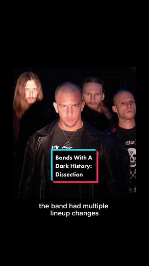 Bands With A Dark History: Dissection #bandswithadarkhistory #sweden #swedishband #extrememetal #metal #dissectionband #mayhem #euronymous #norweigen #jonnodtveidt #peterpalmdahl #truestory #darkstory #dark #musichistory