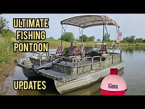 Ultimate Fishing Pontoon Updates / Redleg Camo / Boat Build / 1989 Landau 18ft / 40hp Evinrude