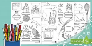 Phonics Colouring Pack - 'ph', 'wh', 'qu' and 'ng'