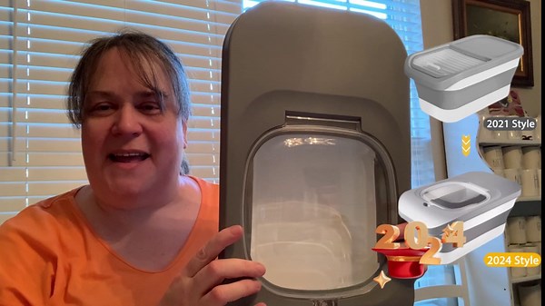 13 Lbs Dog Food Container, Collapsible Dog Food Storage Container with Airtight Lid, Cat Food Storage container Dry Food for Pets, Rice, Cereal, Silicone Pet Bowl and Dog Food Scoop