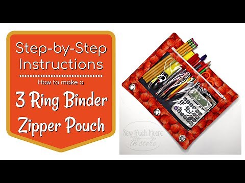 3 Ring Binder Zipper Pouch