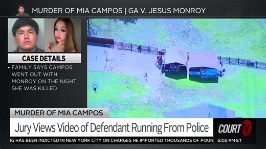 Video of Jesus Monroy, Accused of Killing Girlfriend, Running From Police