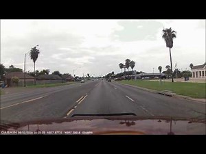 POV Responding to 2 alarm Structure Fire. Restaurant, smoke and flames showing.