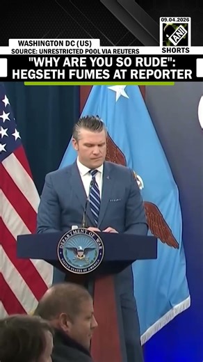 "Why are you so rude": US War Secy Pete Hegseth fumes at reporter