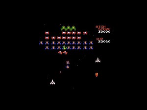 Galaga (Arcade Machine) | 10 Minutes of Gameplay
