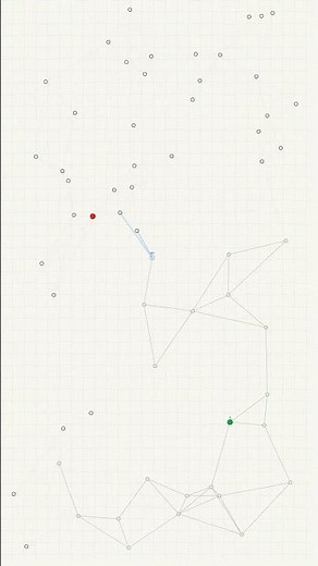 🖧 Djikstra's Algorithm 📍 #simulation #algorithm #asmr #adhd #satisfying #ball #bounce #code #fypシ
