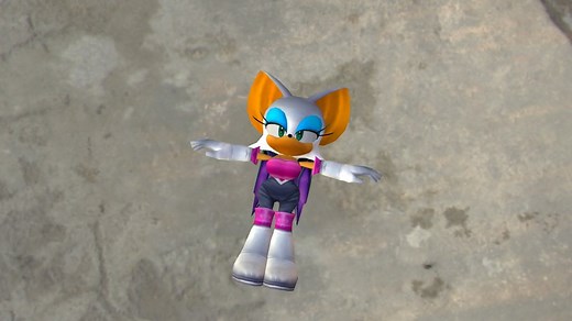 Rouge the Bat SA2B - Download Free 3D model by jacoblebeau
