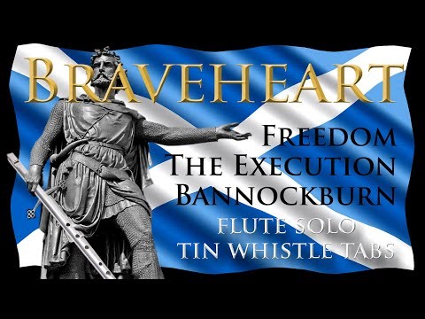 Braveheart - Freedom The Execution Bannockburn - Flute Solo | Tin Whistle Tabs Tutorial