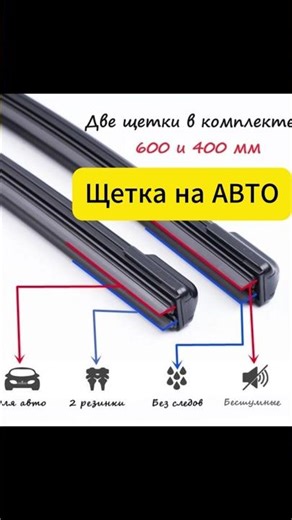 Дворники для авто с двойными резинками