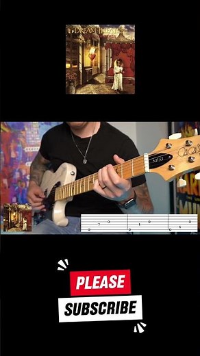 Iconic Dream Theater Guitar Intro Lesson #guitar #dreamtheater #guitarist #electricguitar #shorts