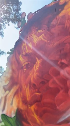 BTS production of “We Escape” mural installation at @HulaweenFL 2024 #mural #hula #artinstallations