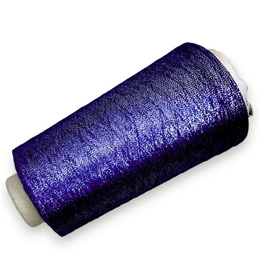 Blue Lurex Yarn Cone, Shining Metallic Thread for Embroidery, Weaving - Etsy