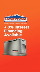 1.2K views · 11 reactions | Don’t keep putting off that generator installation! Right now take $1,500 off a whole-home generator installation & get 0% interest financing. | Horizon Services | Facebook